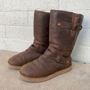 UGG Kensington Boot // Brown Leather // Size 7